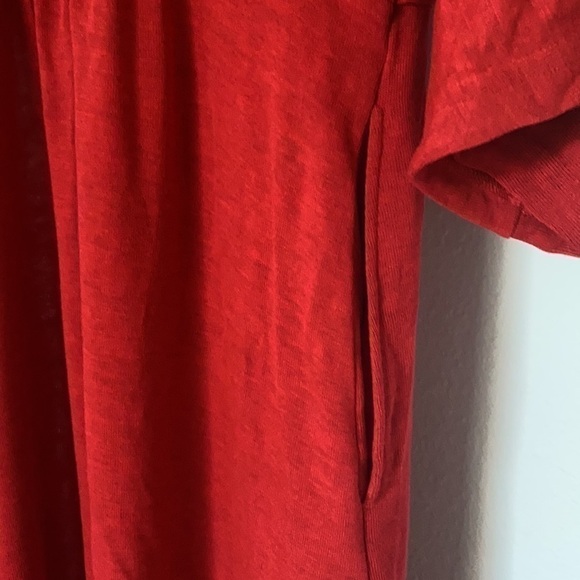 YALA Bamboo Sweater Robe Red S/M New! - Picture 7 of 10